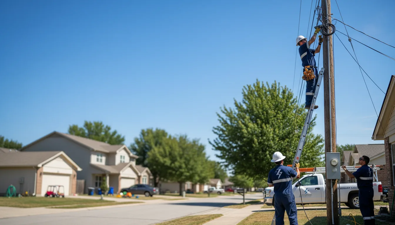 Residential electrician providing installation services in Piedmont, MO